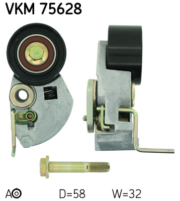 Tensioner Pulley, timing belt - VKM 75628 SKF